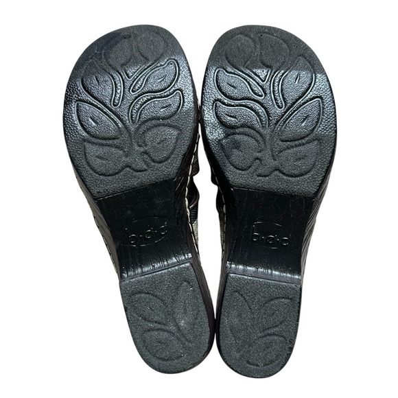 BOC Born Concept Women’s 9M Neutral Striped Heeled Slip-On Mule Clogs - Picture 5 of 5